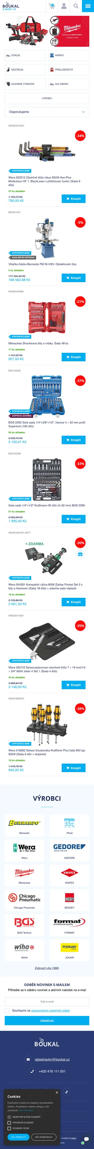 Náhled webu pro mobilní zařízení